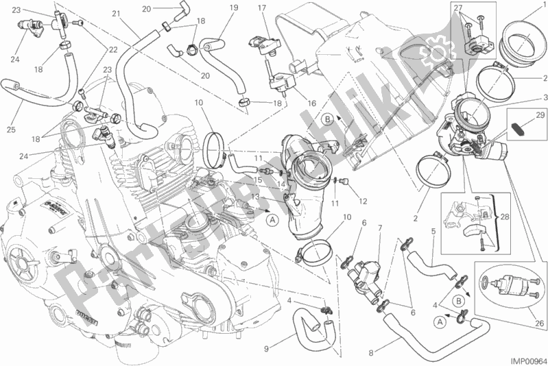 All parts for the 017 - Throttle Body of the Ducati Scrambler Flat Track PRO 803 2016